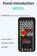 Profesional Digital Multimeter Smart 9999 EMF Multitester DC AC Voltage Capacitor Ohm Diode Live Electric Tester USB charg