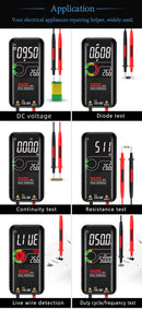Profesional Digital Multimeter Smart 9999 EMF Multitester DC AC Voltage Capacitor Ohm Diode Live Electric Tester USB charg