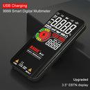 Profesional Digital Multimeter Smart 9999 EMF Multitester DC AC Voltage Capacitor Ohm Diode Live Electric Tester USB charg