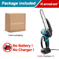 Kamolee Brushless Electric Chain Saw 8 Inch Mini Chainsaw Wood Cutter Pruning Garden Power Tool For Makita 18V Battery