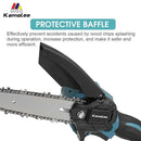 Kamolee Brushless Electric Chain Saw 8 Inch Mini Chainsaw Wood Cutter Pruning Garden Power Tool For Makita 18V Battery