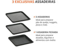 Fritadeira Elétrica sem Óleo/Ar Fritadeira Forno Mondial AFON-12L-BI Preto 12L - 220V