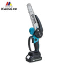 Kamolee Brushless Electric Chain Saw 8 Inch Mini Chainsaw Wood Cutter Pruning Garden Power Tool For Makita 18V Battery