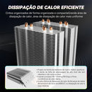 GMRGB 6 Heat Pipes CPU Cooler 4 Pin PWM RGB PC Quiet Intel LGA 1700 2011 1200 1150 1151 X79 X99 E5 AMD AM3 AM4 CPU Cooling Fans