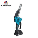 Kamolee Brushless Electric Chain Saw 8 Inch Mini Chainsaw Wood Cutter Pruning Garden Power Tool For Makita 18V Battery