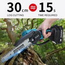 Kamolee Brushless Electric Chain Saw 8 Inch Mini Chainsaw Wood Cutter Pruning Garden Power Tool For Makita 18V Battery