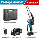 Kamolee Brushless Electric Chain Saw 8 Inch Mini Chainsaw Wood Cutter Pruning Garden Power Tool For Makita 18V Battery
