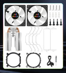 GMRGB 6 Heat Pipes CPU Cooler 4 Pin PWM RGB PC Quiet Intel LGA 1700 2011 1200 1150 1151 X79 X99 E5 AMD AM3 AM4 CPU Cooling Fans