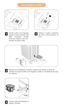GMRGB 6 Heat Pipes CPU Cooler: Arrefecimento eficiente, iluminação RGB personalizável e ventoinha silenciosa para Intel e AMD.