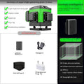 Instrumento de nível a laser autonivelante de alta precisão 360 ° com bateria de 3000 mAh Laser verde de alta potência 3D/4D 12/16 linhas Laser Vert