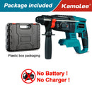Kamolee 2000W 10600IPM Brushless Cordless Rotary Hammer Broca Recarregável Electric Hammer Impact Broca Para Makita Bateria