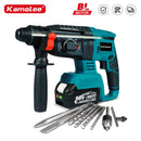 Kamolee 2000W 10600IPM Brushless Cordless Rotary Hammer Broca Recarregável Electric Hammer Impact Broca Para Makita Bateria