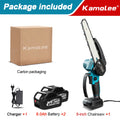 Kamolee Brushless Electric Chain Saw 8 Inch Mini Chainsaw Wood Cutter Pruning Garden Power Tool For Makita 18V Battery