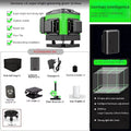 Instrumento de nível a laser autonivelante de alta precisão 360 ° com bateria de 3000 mAh Laser verde de alta potência 3D/4D 12/16 linhas Laser Vert