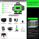 Instrumento de nível a laser autonivelante de alta precisão 360 ° com bateria de 3000 mAh Laser verde de alta potência 3D/4D 12/16 linhas Laser Vert