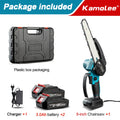 Kamolee Brushless Electric Chain Saw 8 Inch Mini Chainsaw Wood Cutter Pruning Garden Power Tool For Makita 18V Battery