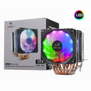 GMRGB 6 Heat Pipes CPU Cooler 4 Pin PWM RGB PC Quiet Intel LGA 1700 2011 1200 1150 1151 X79 X99 E5 AMD AM3 AM4 CPU Cooling Fans