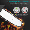 Kamolee Brushless Electric Chain Saw 8 Inch Mini Chainsaw Wood Cutter Pruning Garden Power Tool For Makita 18V Battery
