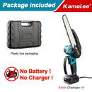 Kamolee Brushless Electric Chain Saw 8 Inch Mini Chainsaw Wood Cutter Pruning Garden Power Tool For Makita 18V Battery