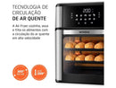 Fritadeira Elétrica sem Óleo/Ar Fritadeira Forno Mondial AFON-12L-BI Preto 12L - 220V