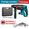 Kamolee 2000W 10600IPM Brushless Cordless Rotary Hammer Drill Rechargeable Electric Hammer Impact Drill For Makita Battery